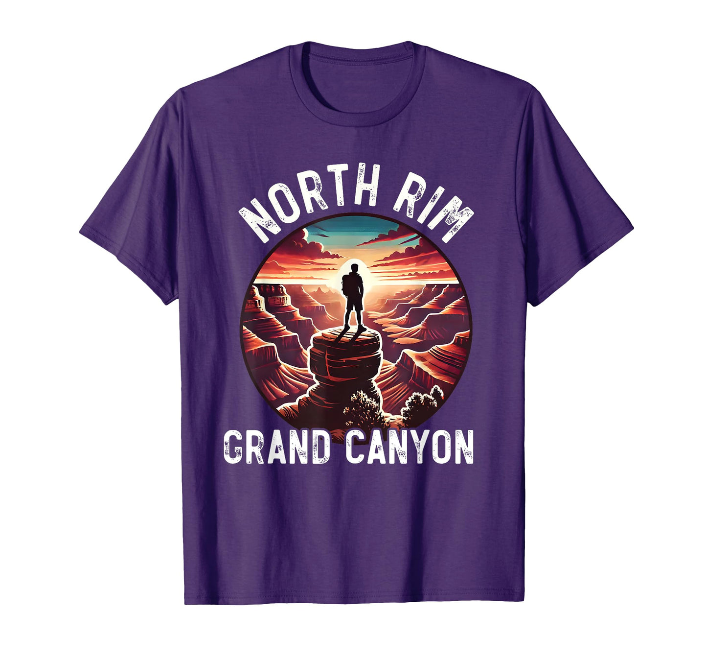 North Rim Grand Canyon I Hiked The Grand Canyon Outdoor Fun T-Shirt