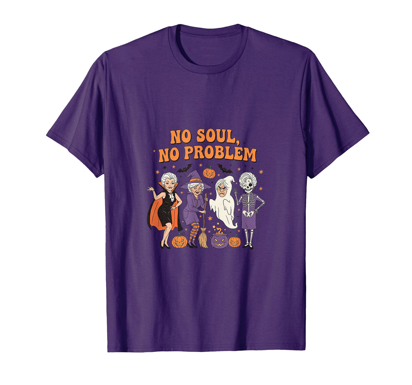 No Soul No Problem Halloween Humor Witches T-Shirt