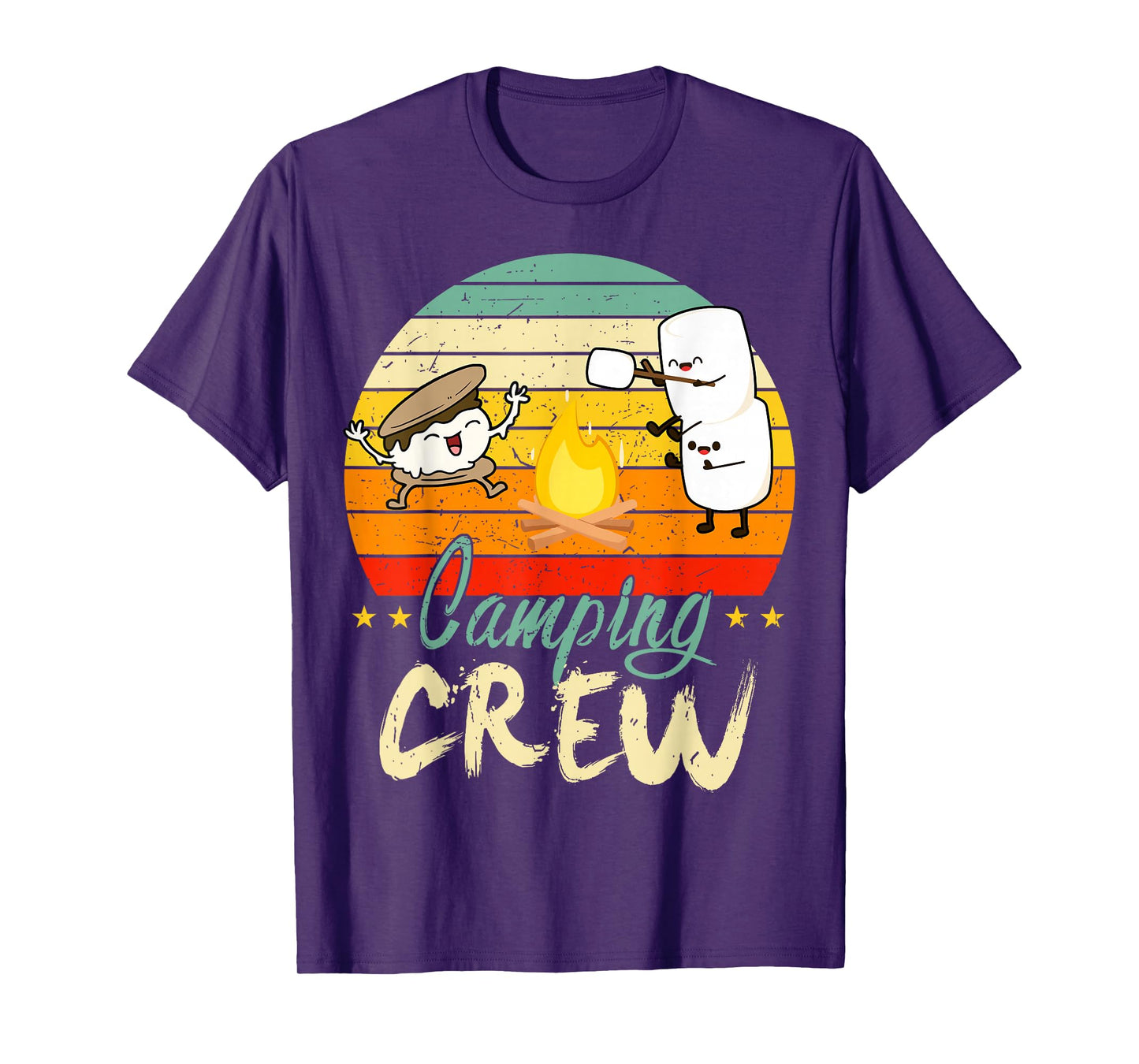 Kid Camping Crew Toddler Boy Women Family Funny Happy Camper T-Shirt