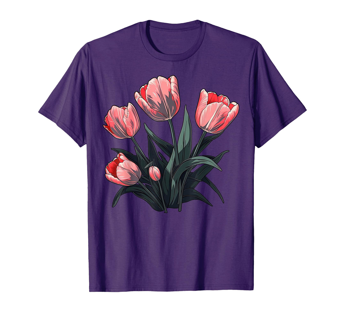 Vintage Tulip Flower on Tulip T-Shirt