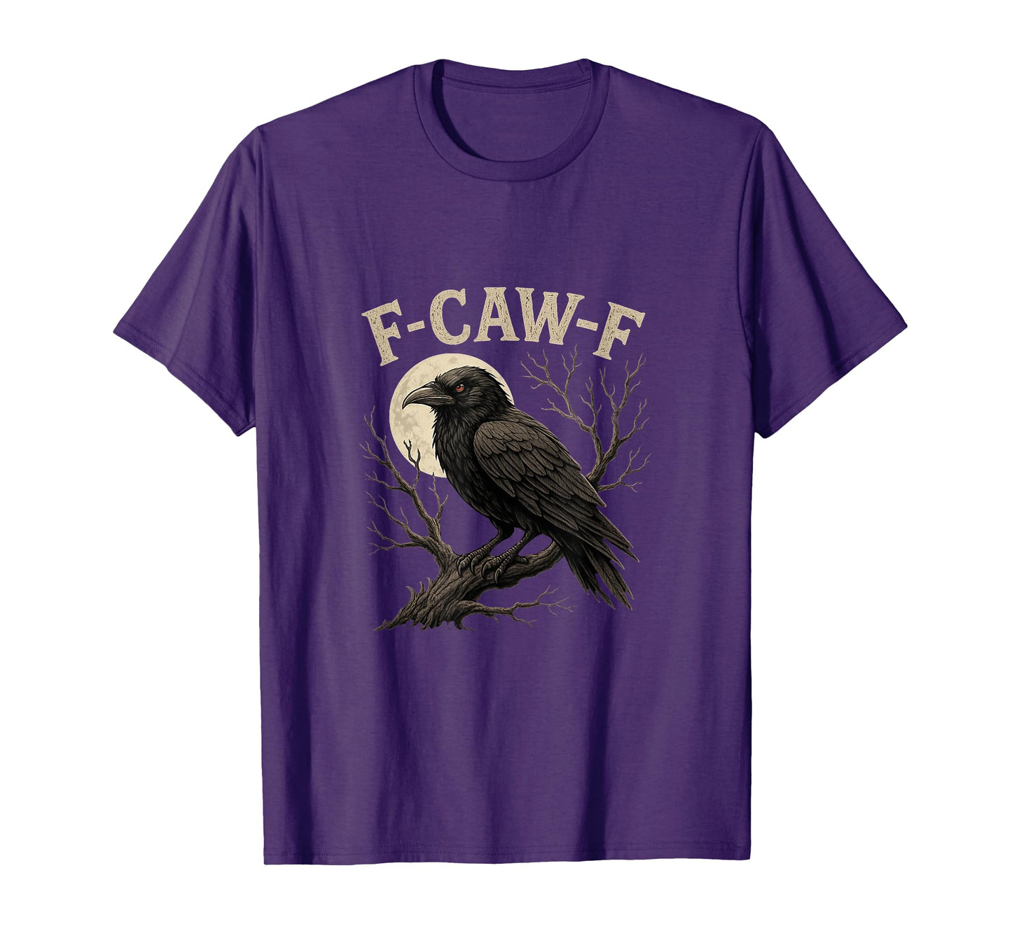 Black Crow, F-Caw-F Funny Black Bird T-Shirt