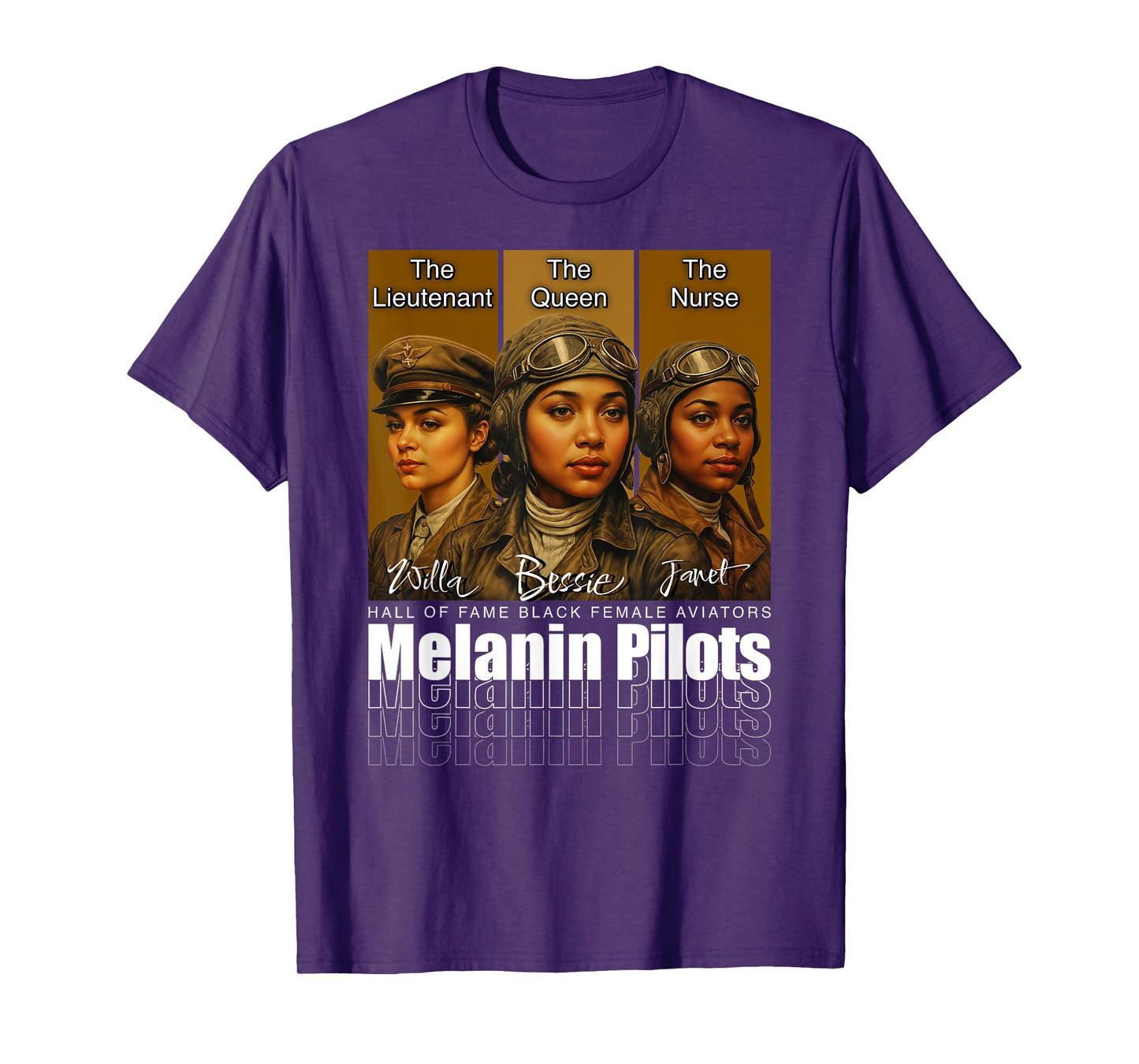 Bessie Coleman Inspired Pilot History T-Shirt
