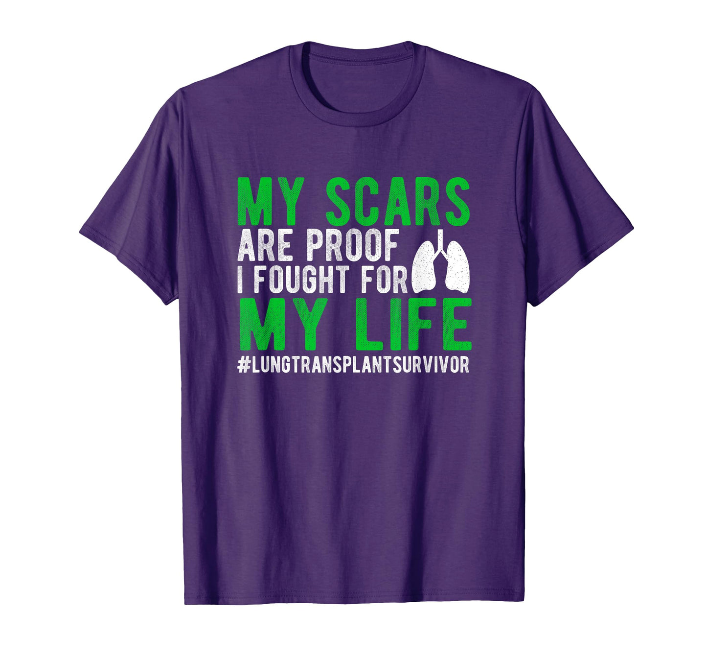 New Lung Transplant Recovery Lung Recipient Black Lung Transplant Survivor T-Shirt