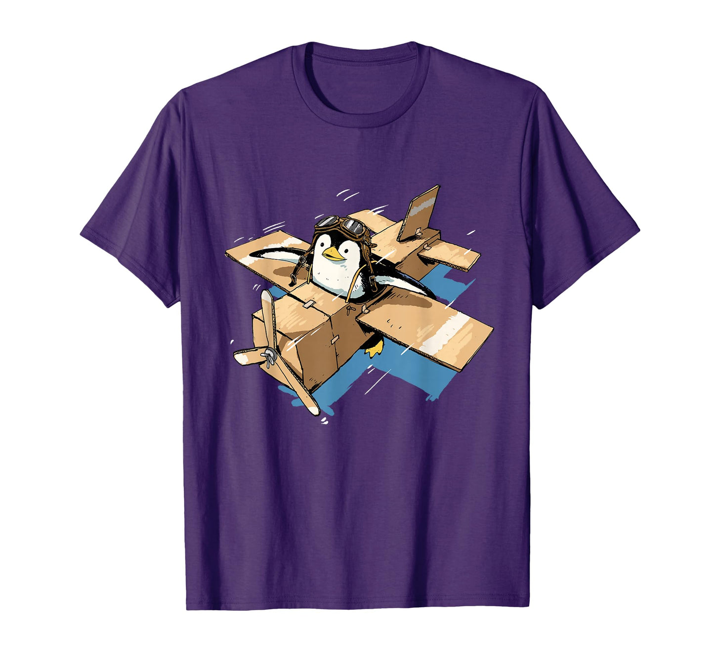 Flying Penguin Shirt Penguin Lover Penguin Airplane Pilot T-Shirt