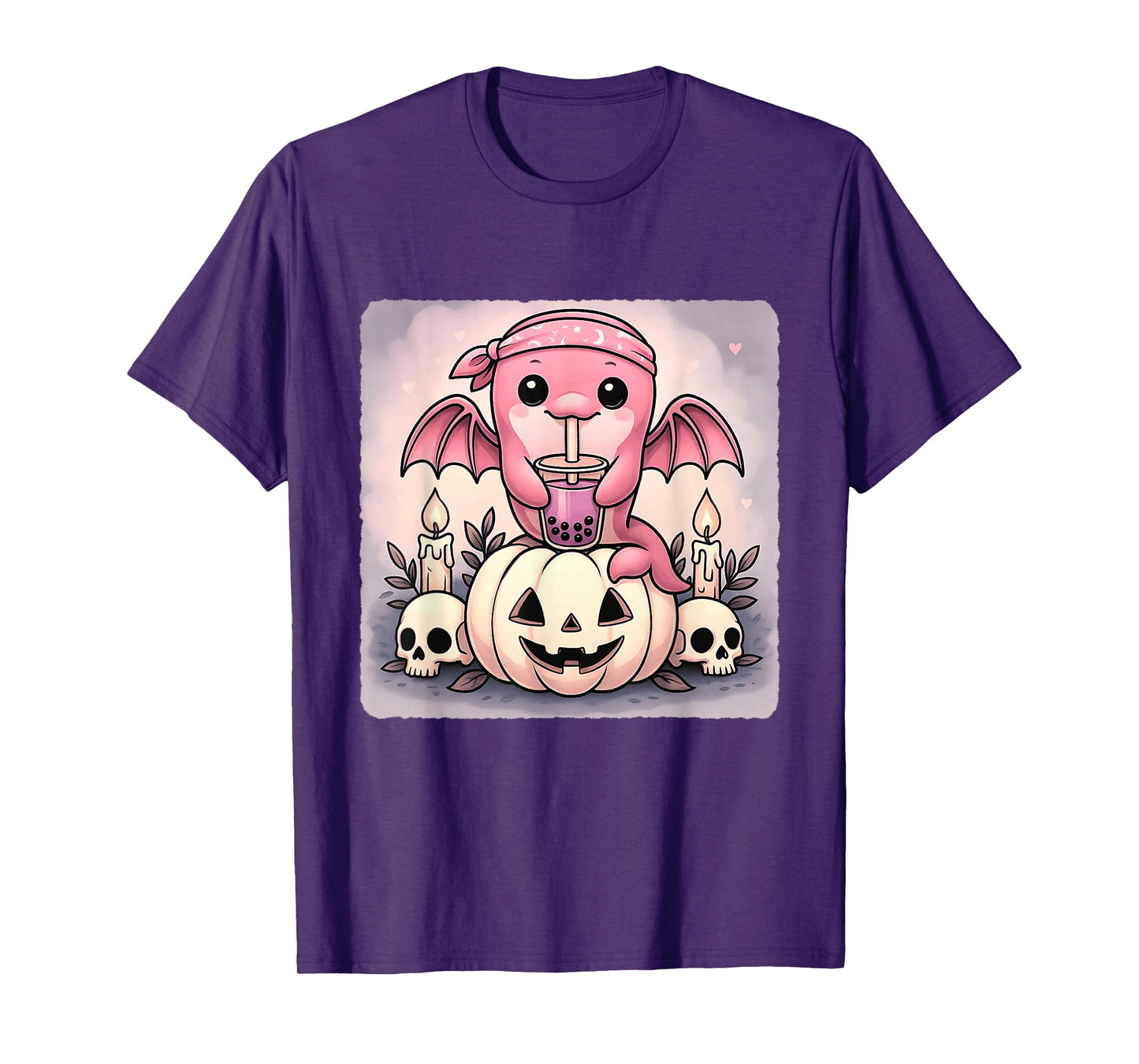 Dolphin Bat Kawaii Pastel Goth Creepy Cute Skeleton T-Shirt