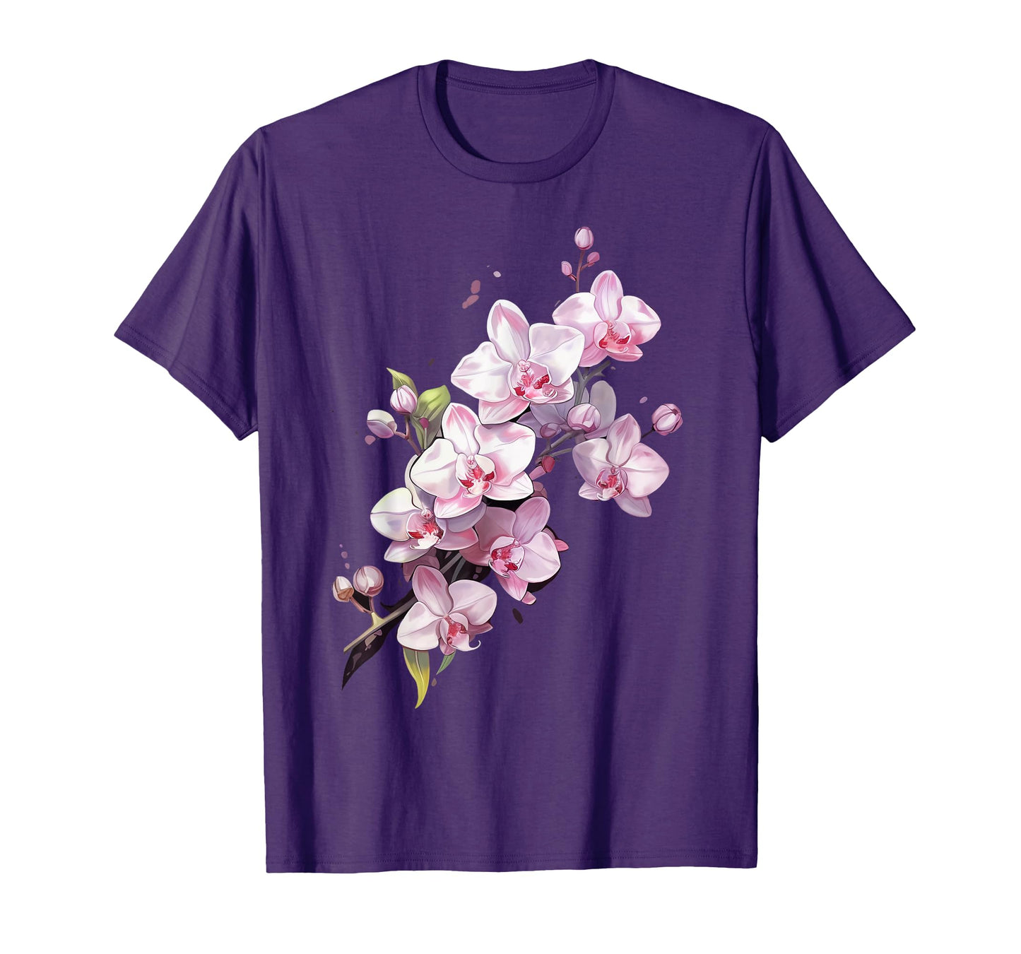 Beautiful Orchid Flower on floral Orchid T-Shirt