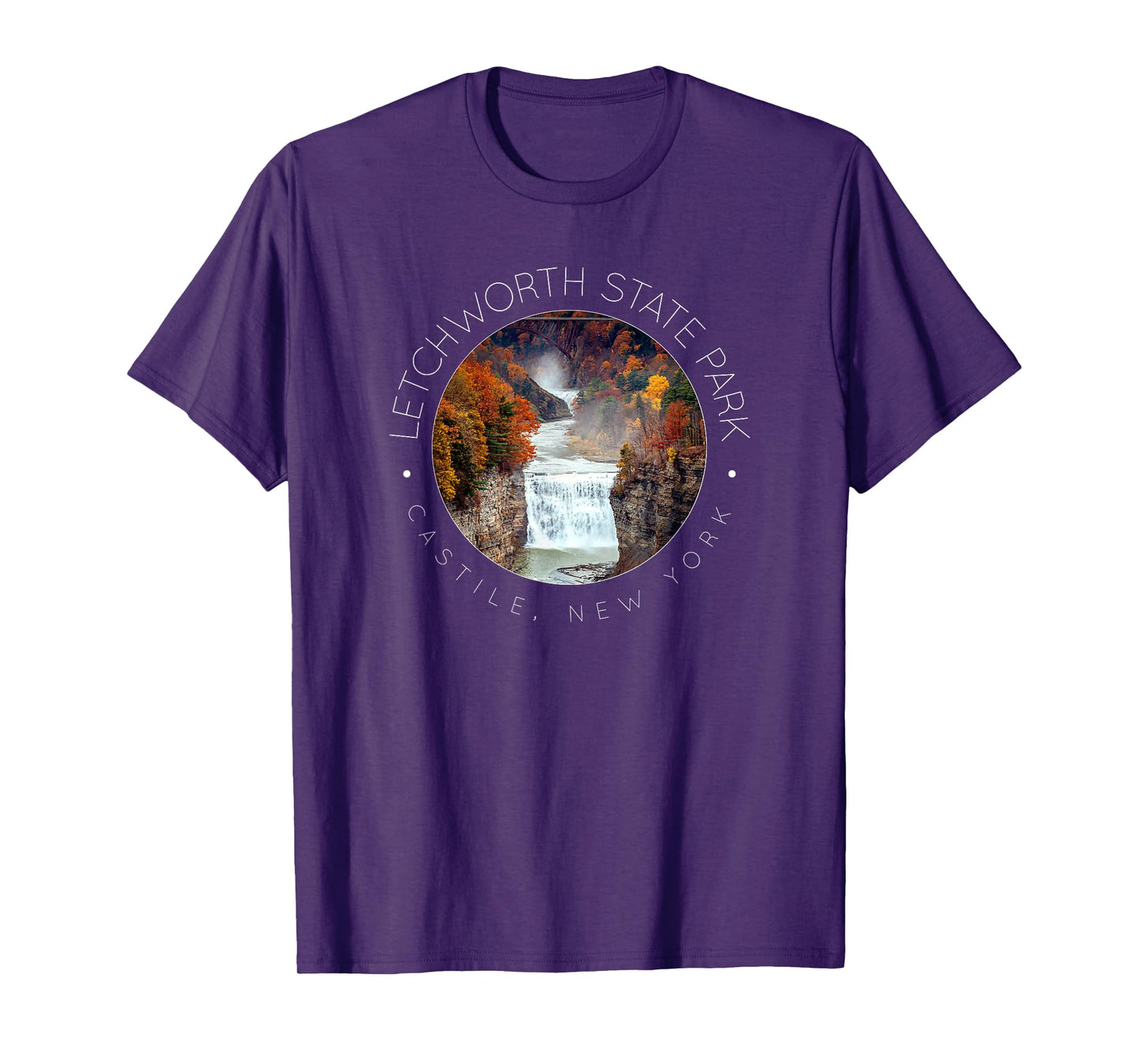 Letchworth State Park, New York State Parks, Waterfall T-Shirt
