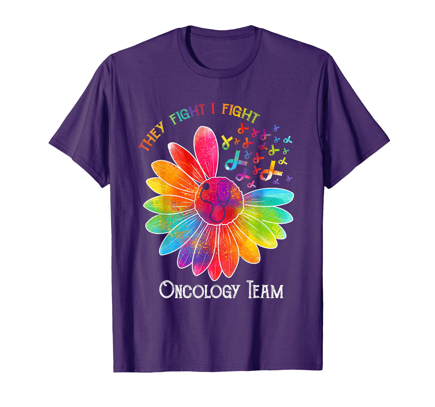 Oncology Team Nurse OCN Nursing Oncologist Sunflower T-Shirt