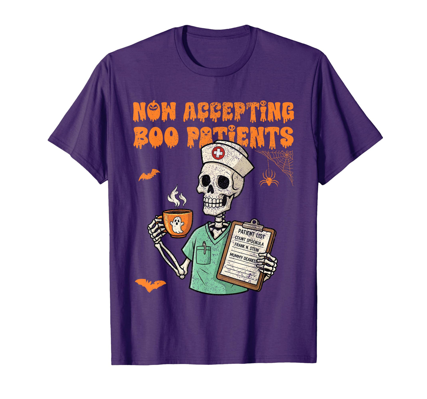 Funny Halloween Nurse Now Accepting Boo Patients T-Shirt