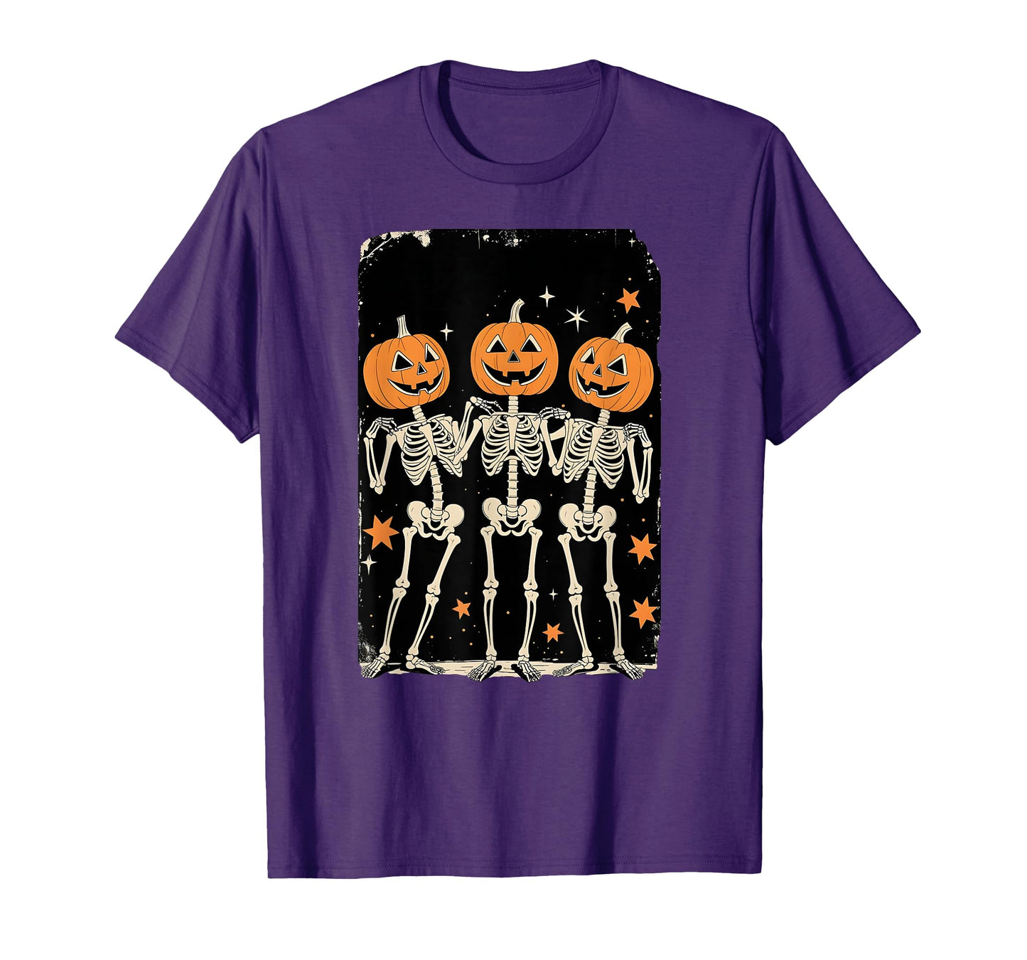 Halloween Skeleton Pumpkin T-Shirt