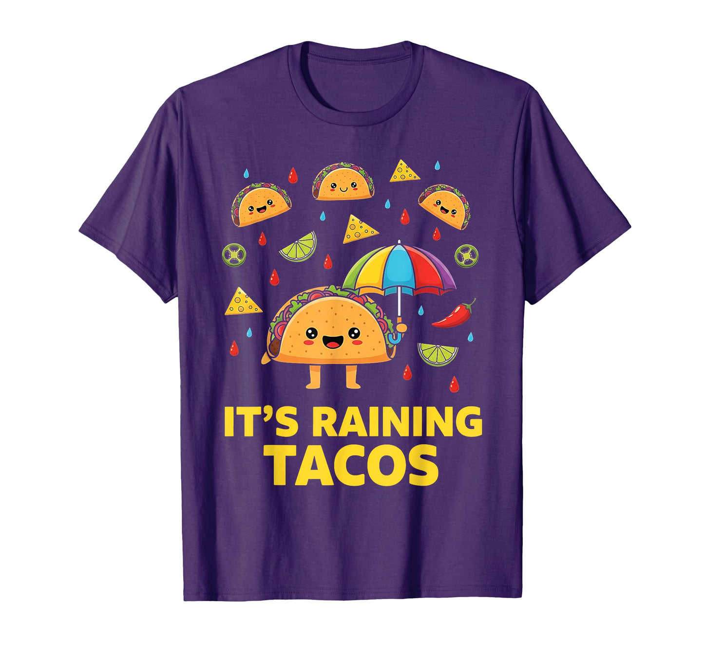 It’s Raining Tacos Funny Mexican Food Humor Street Taco T-Shirt