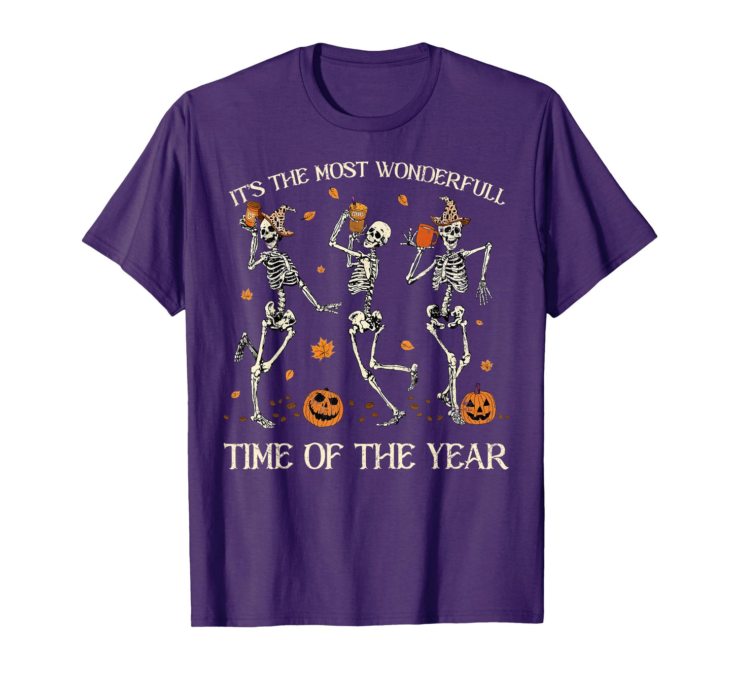 It's The Most Wonderful Time of The Year Skeleton Halloween T-Shirt