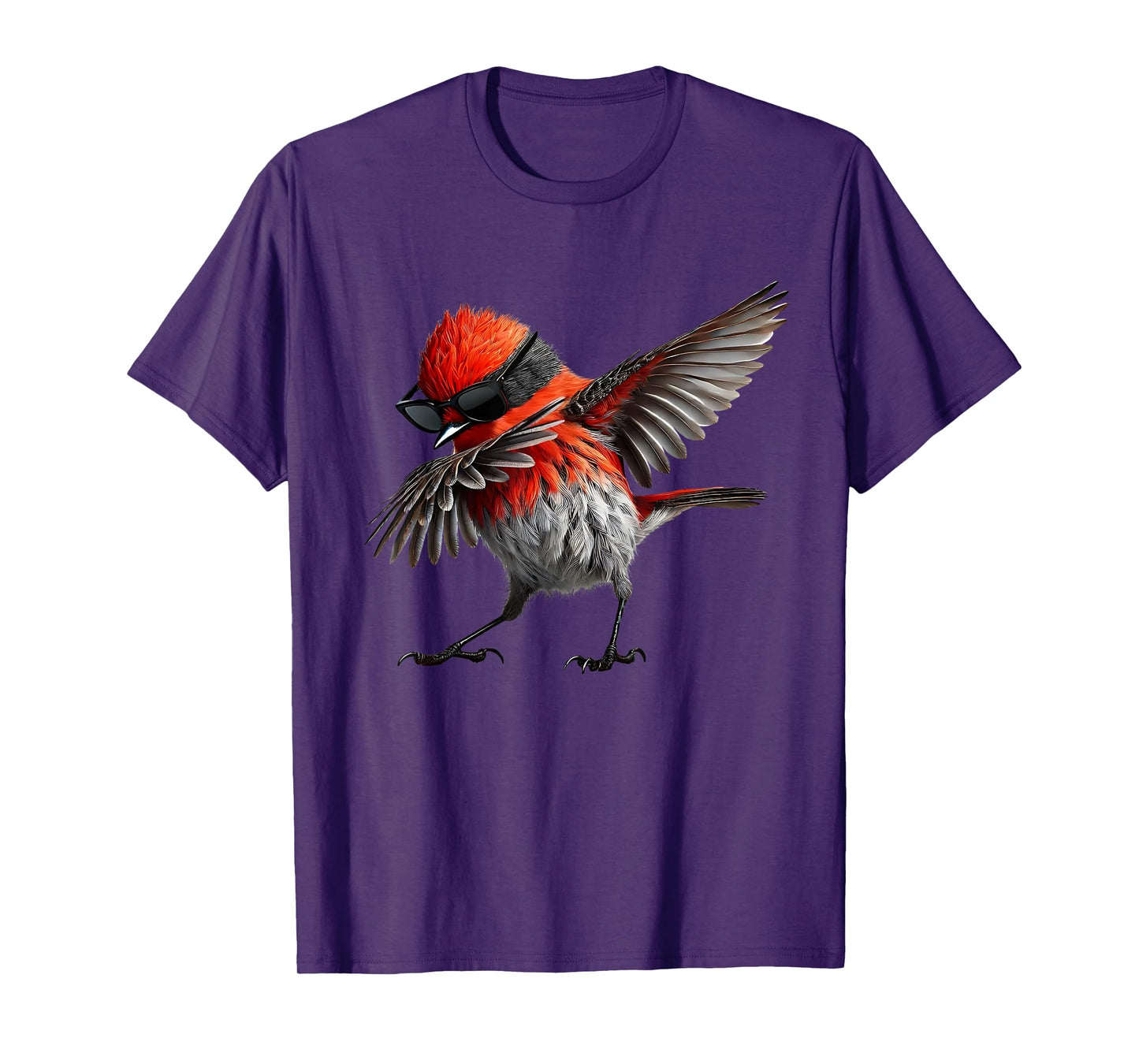 Dabbing Vermilion Flycatcher Bird Watcher Lover Birding T-Shirt