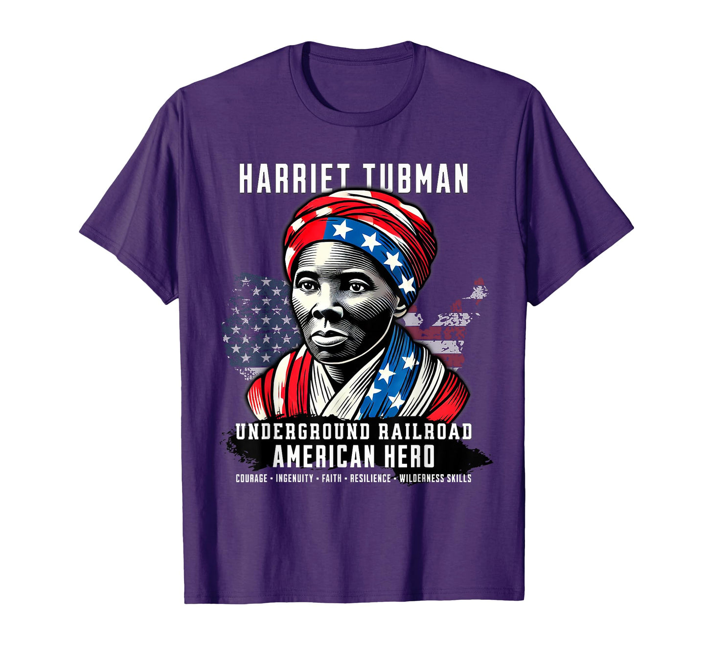 Harriet Tubman Underground Railroad American Hero History T-Shirt