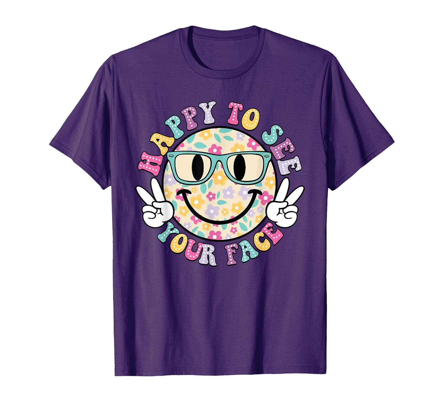 happy to see your face Teacher back to school T-Shirt