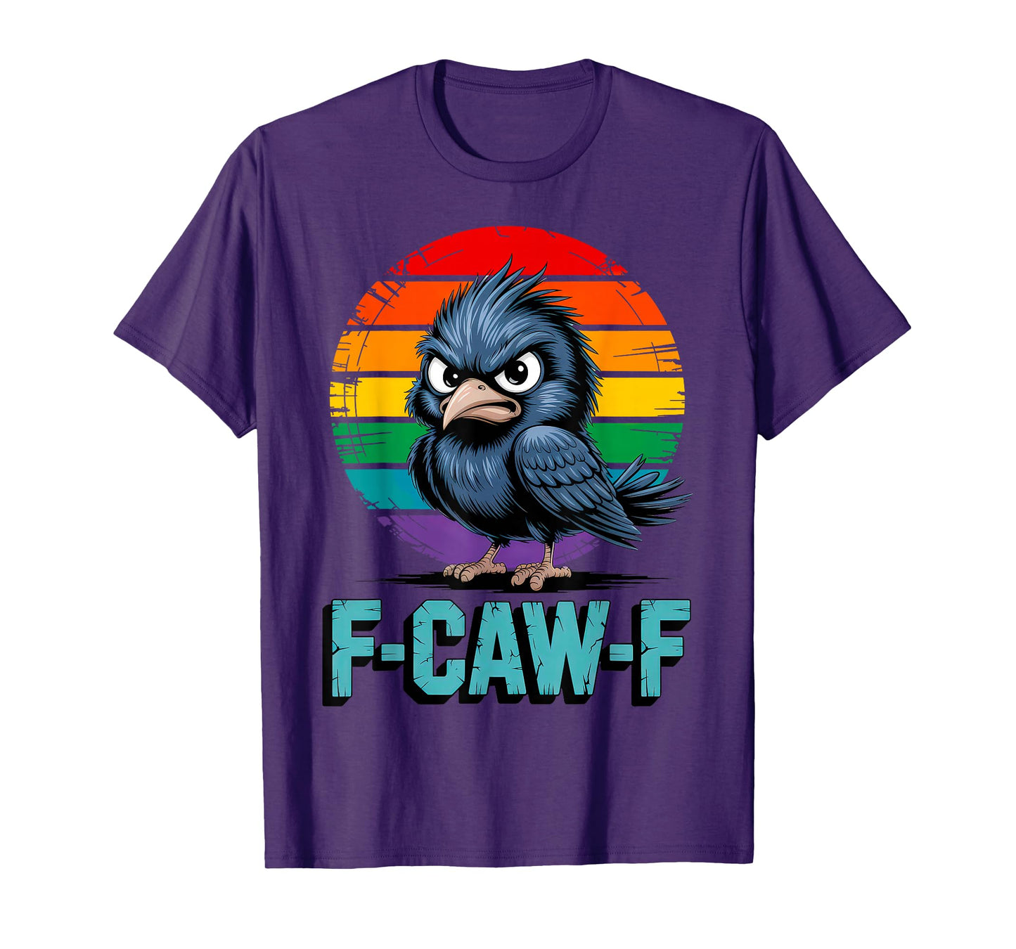 F-Caw-F Little Crow Gothic Raven Halloween T-Shirt