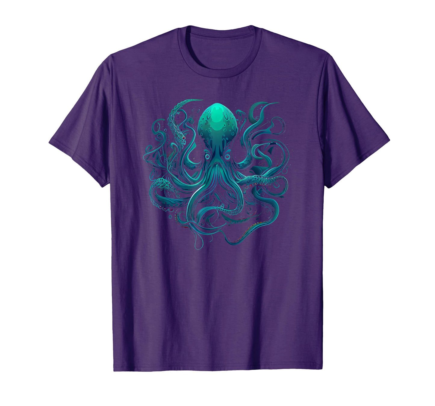 Beautiful Artistic Octopus Squid Sea Creature Graphic T-Shirt