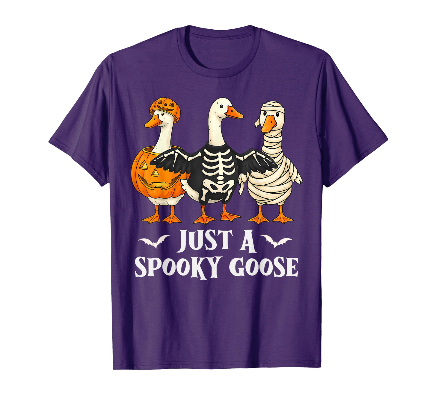 Just A Spooky Goose Funny Halloween Costume Men Women T-Shirt