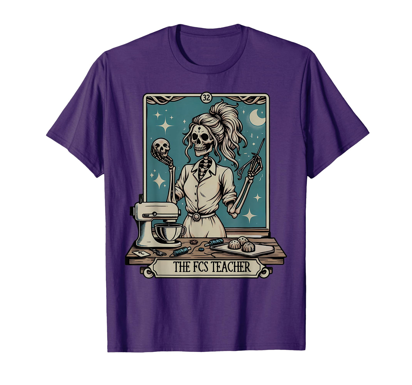 FCS Teacher Skeleton Halloween Family and Consumer Science T-Shirt
