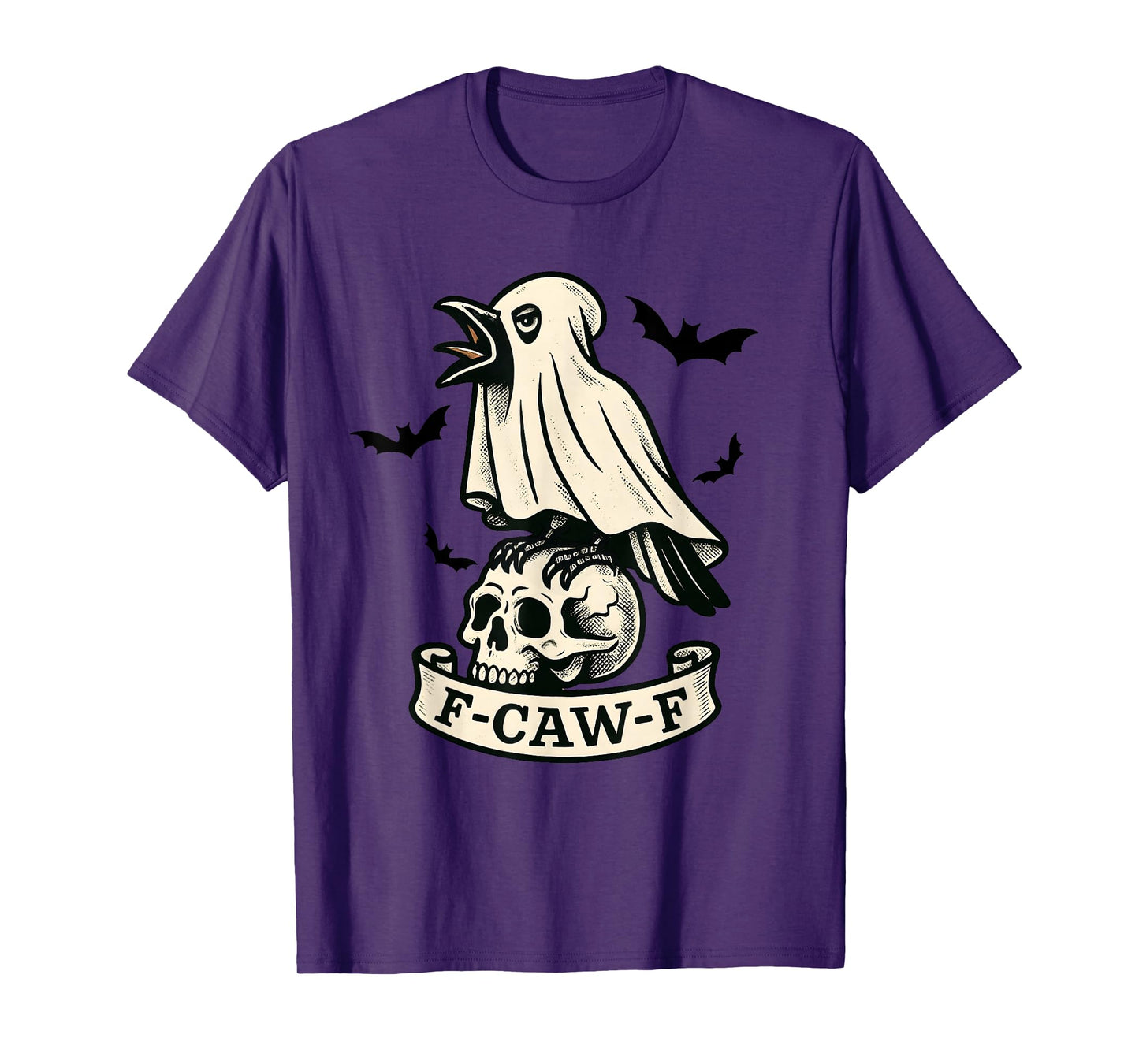 Halloween F Caw F Crow F-Caw-F Black Bird FcawF Women Men T-Shirt