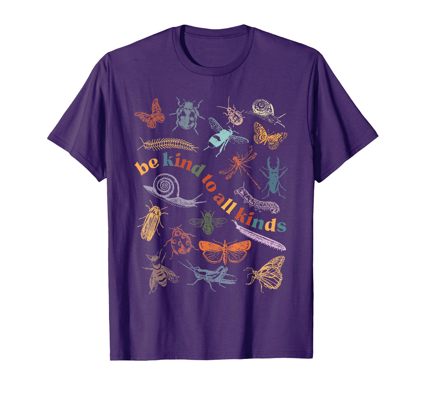 Be Kind To All Kinds Bugs Entomology Insect Collector T-Shirt