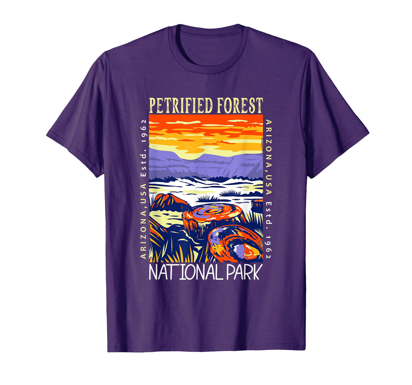 Petrified Forest National Park Arizona Distressed Vintage T-Shirt