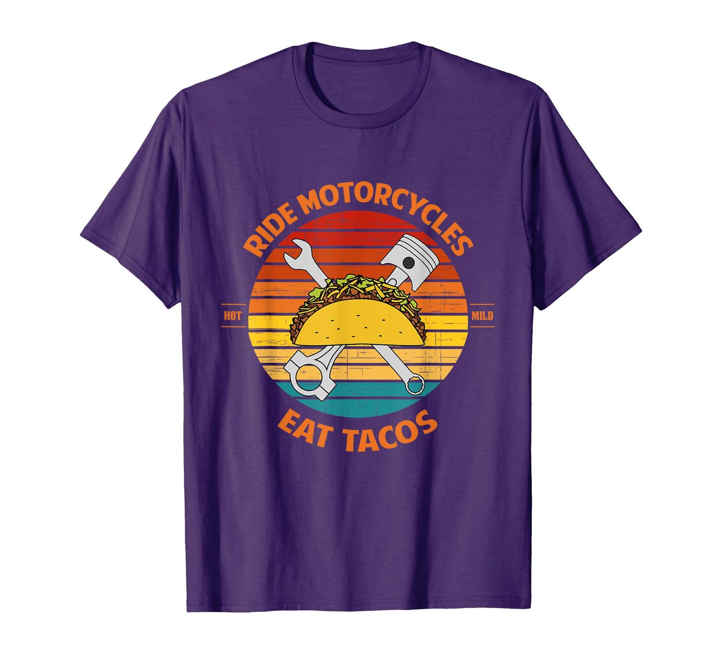 Ride Motorcycles Eat Tacos Father's Day T-Shirt