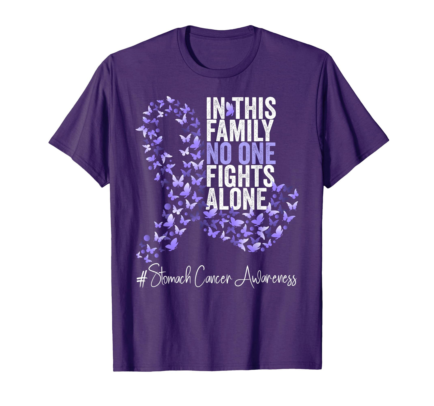 Stomach Cancer Awareness Month Periwinkle Ribbon T-Shirt