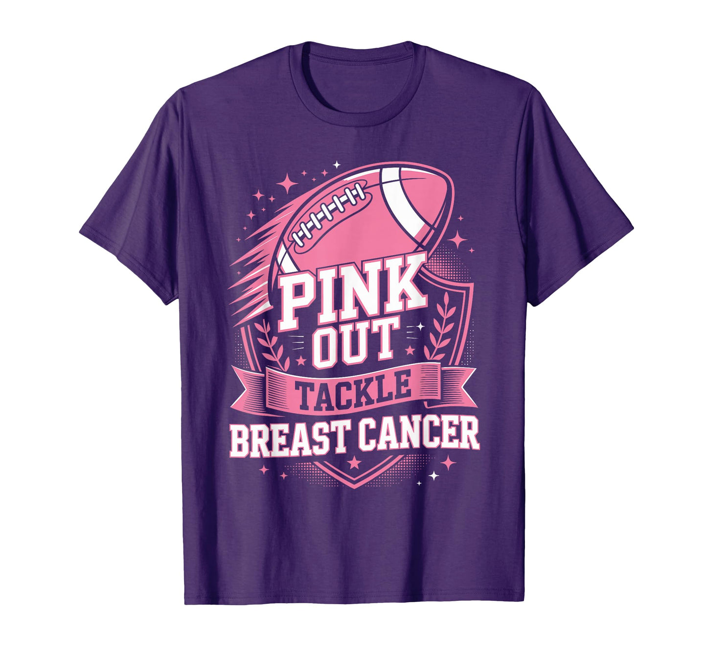 Tackle Breast Cancer Awareness Support Fight Cancer Together T-Shirt