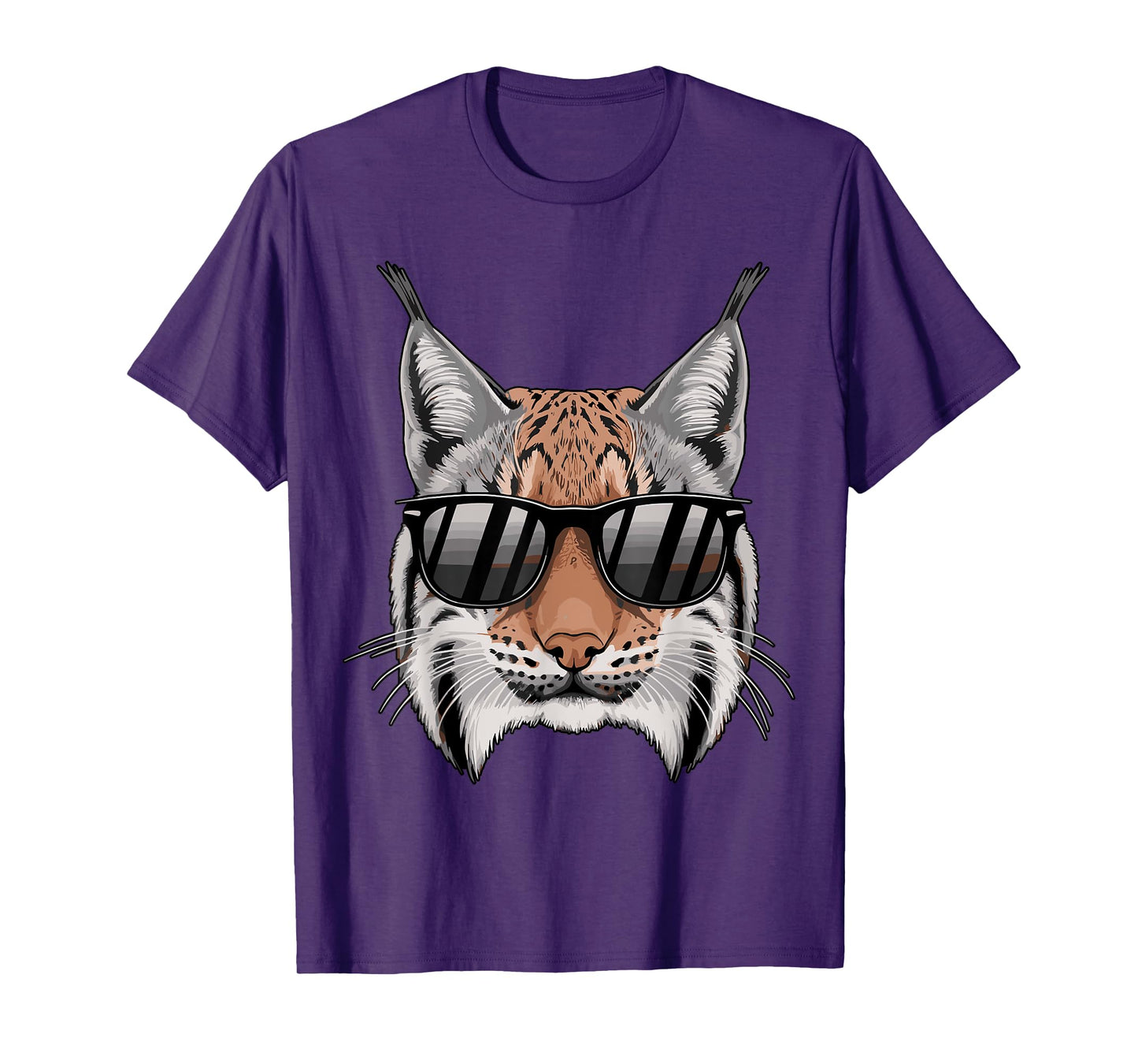 Bobcat with Sunglasses T-Shirt for Men Women