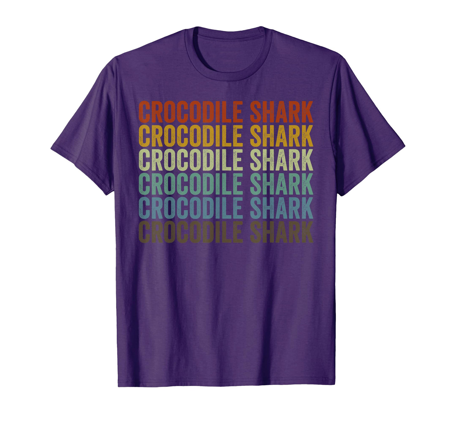 Crocodile Shark Fish Retro T-Shirt