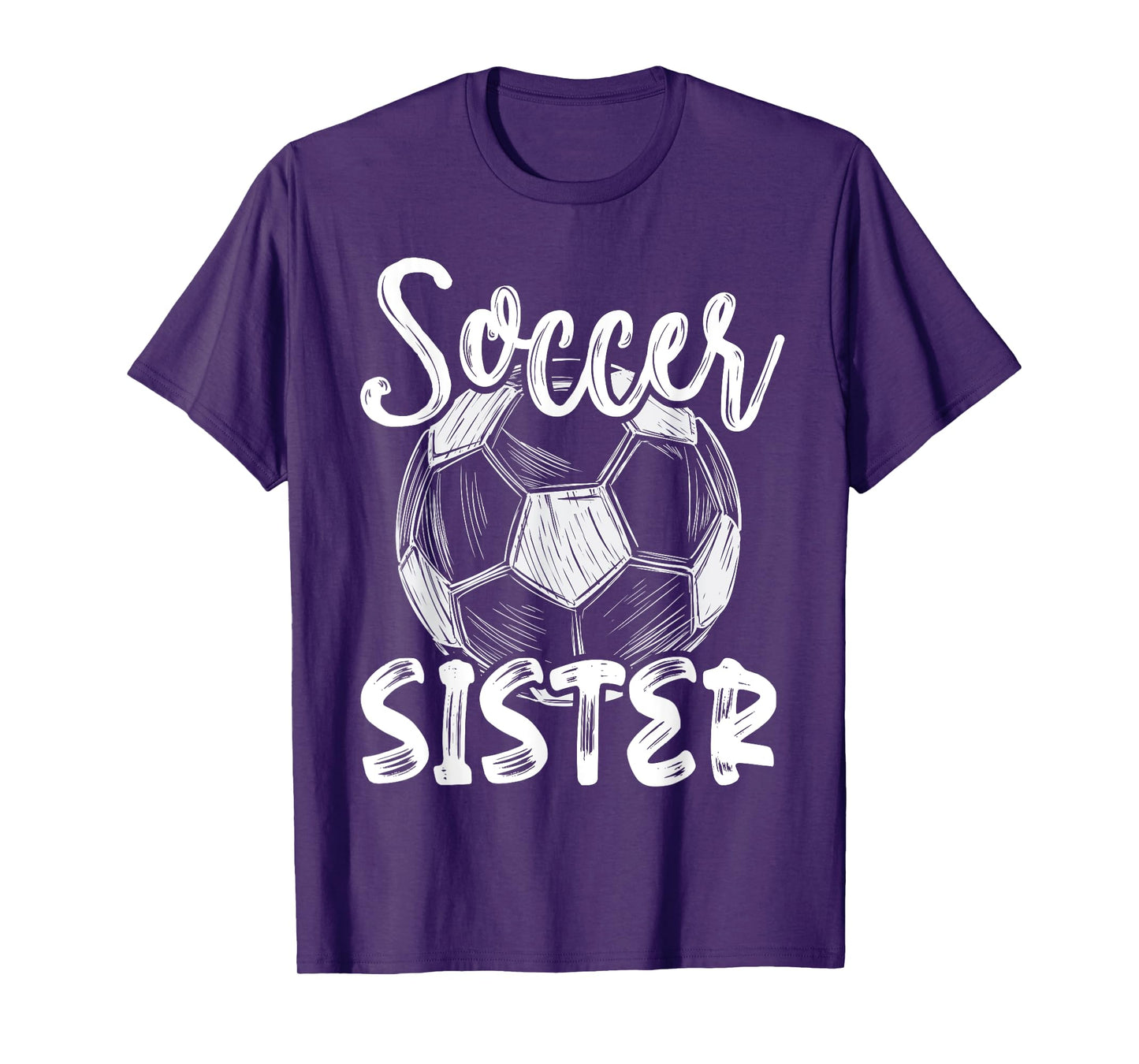 Soccer Sister Women Family Matching Team Player Soccer Ball T-Shirt