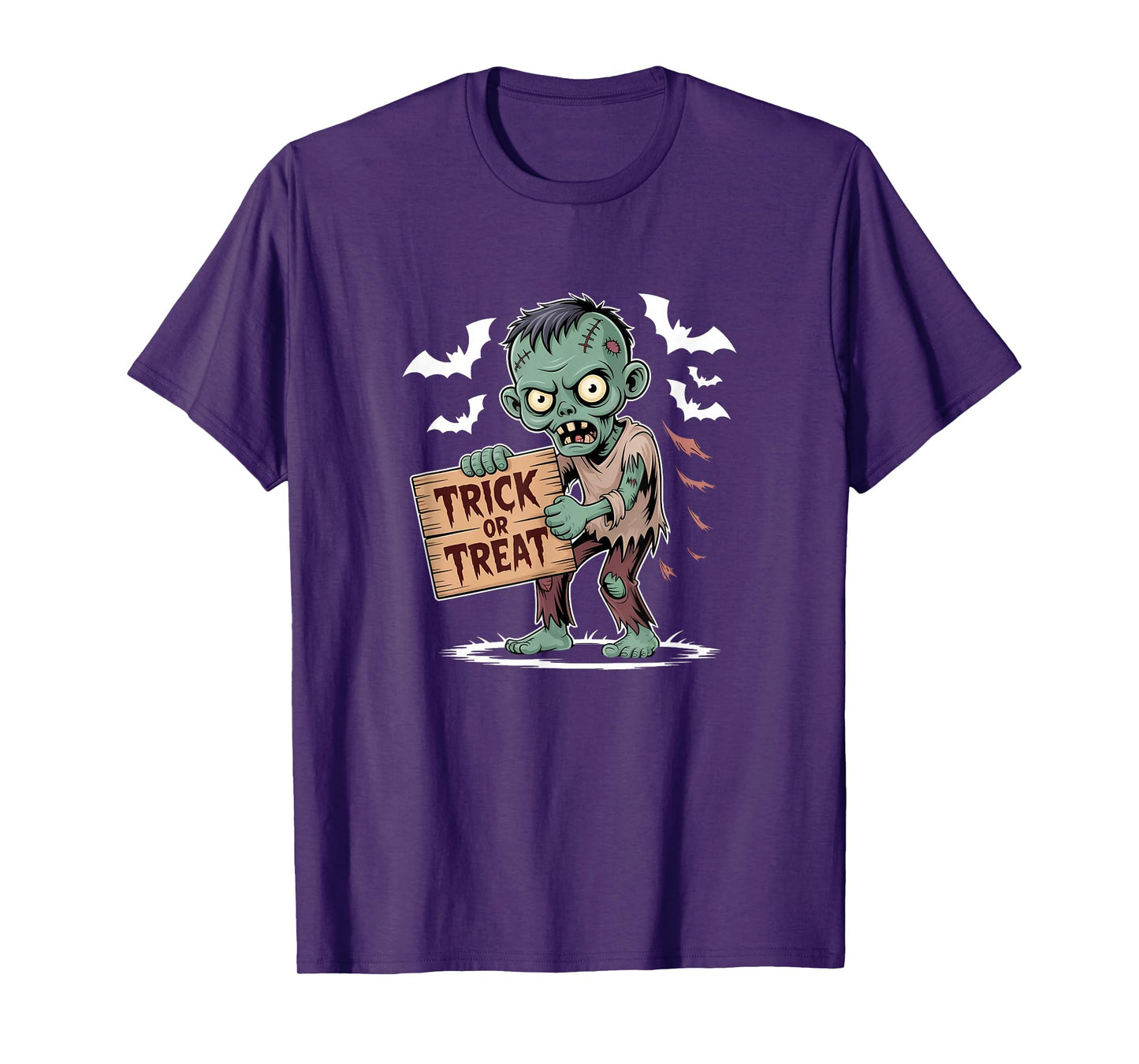 Spooky Trick or Treat Zombie Gift for Men Women T-Shirt