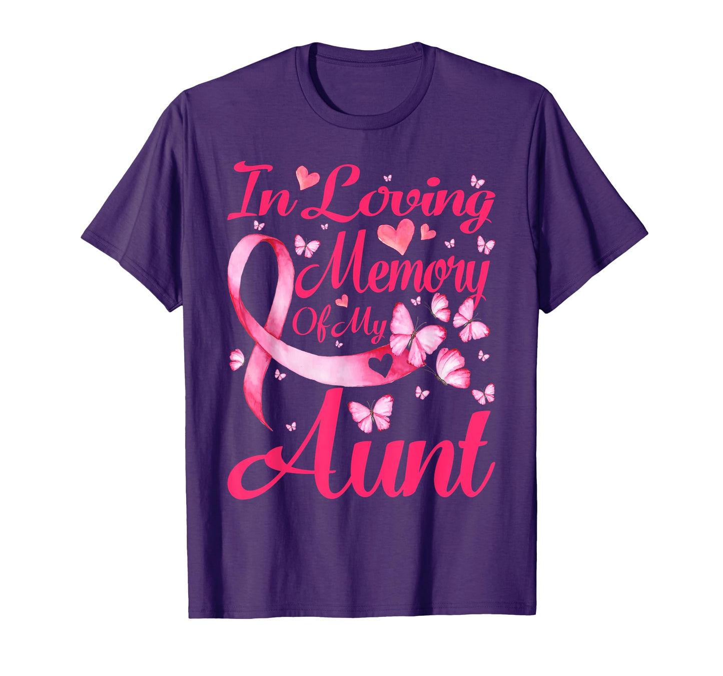 In Loving Memory Of My Aunt Breast Cancer Awareness T-Shirt