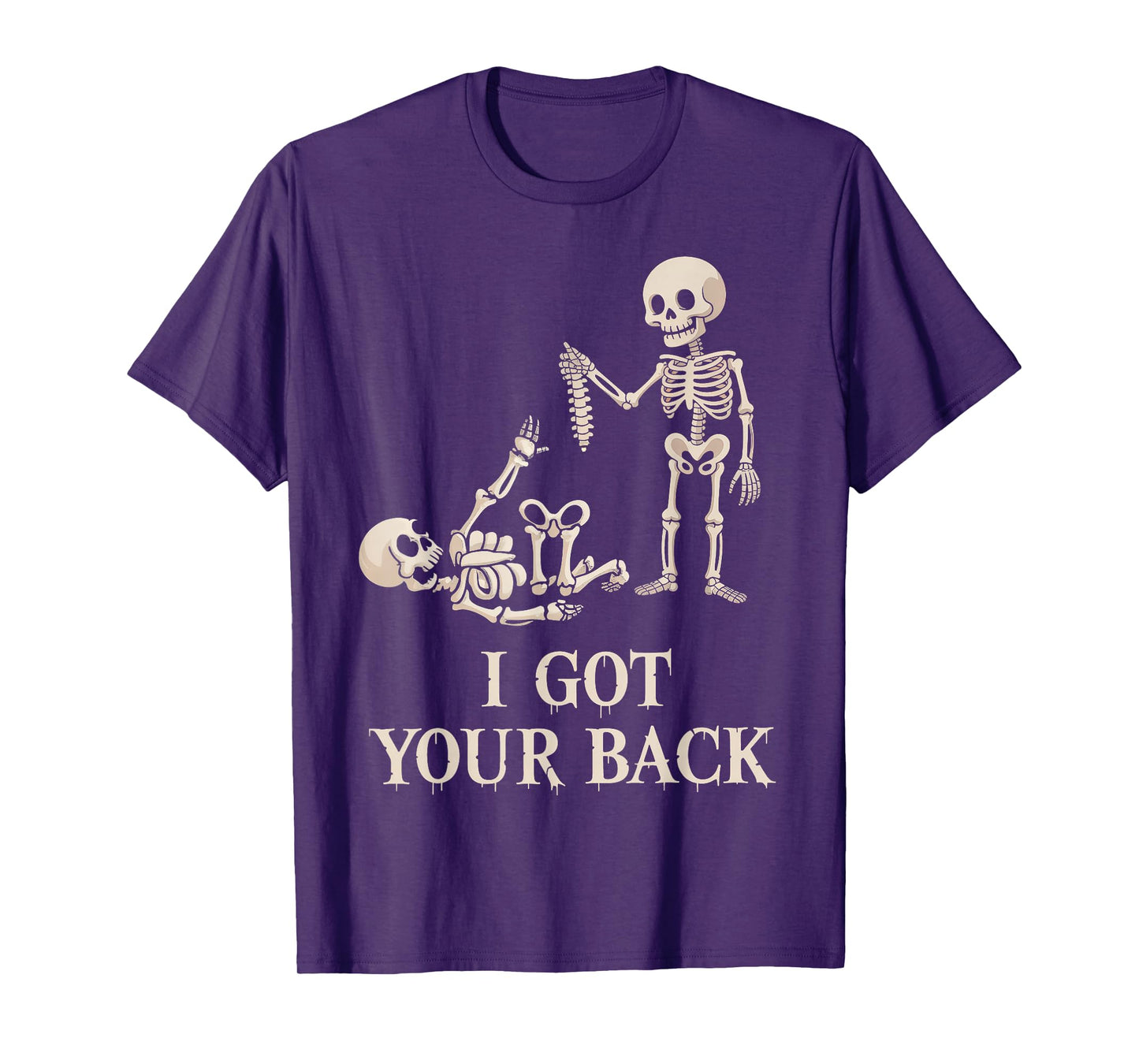 I Got Your Back Halloween Skeleton Skull T-Shirt