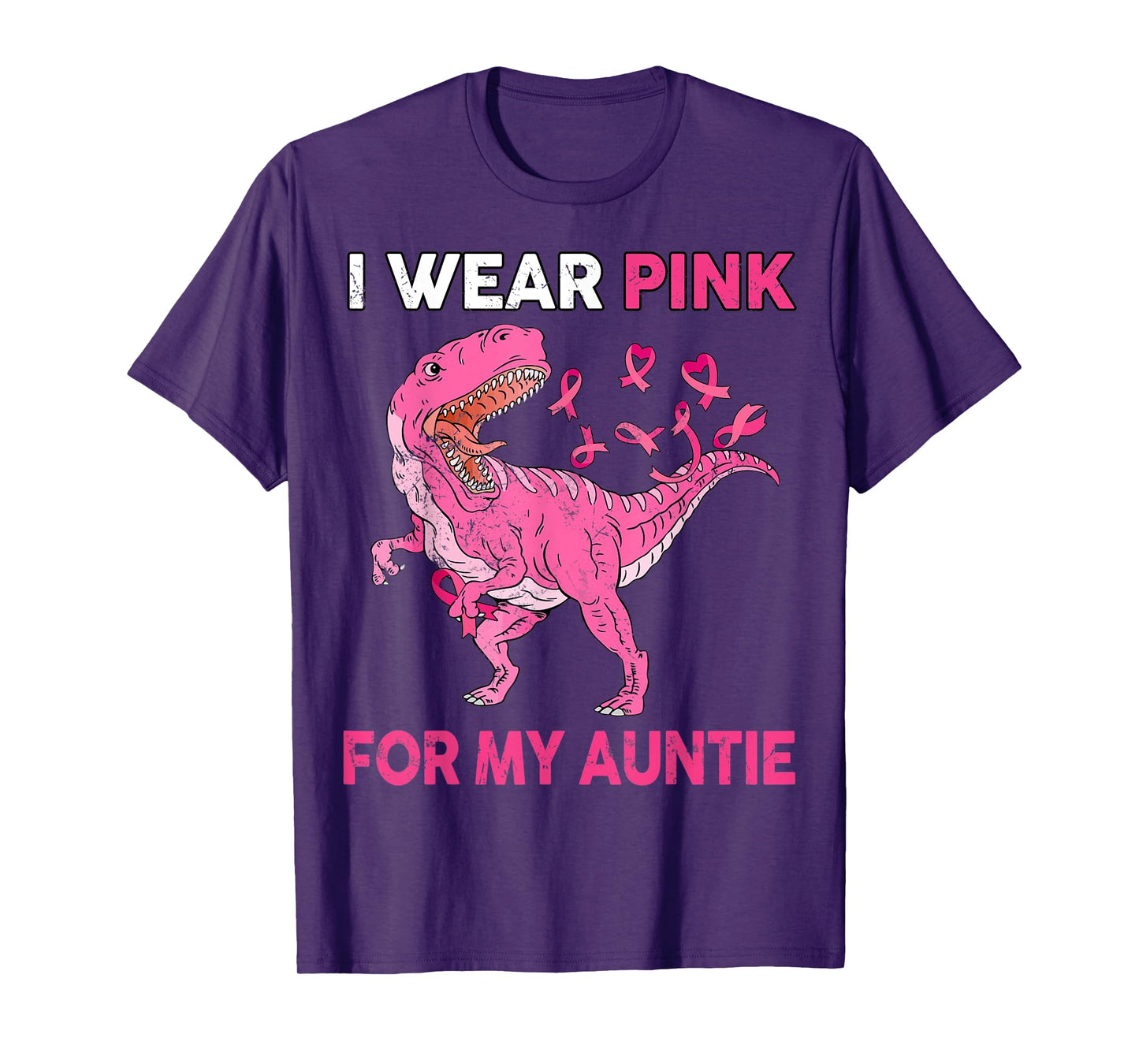 Breast Cancer Awareness Wear Pink for Auntie Kid Boy Toddler T-Shirt