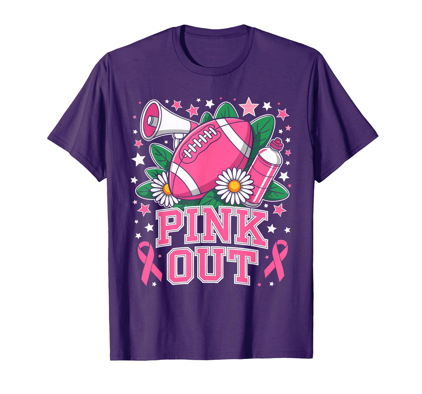 Pink Out Tackle Breast Cancer Awareness American Football T-Shirt