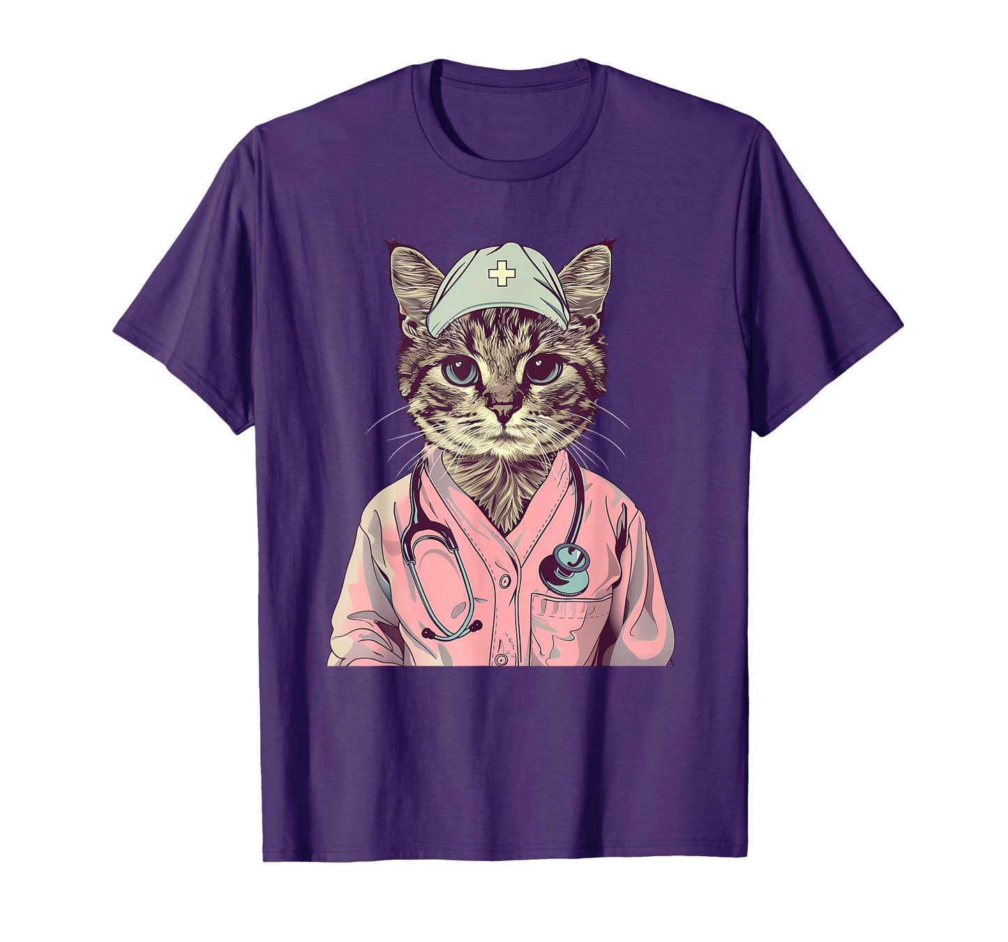 Doctor Cat Lover Nurse Cat Medical Cat Nurse Appreciation T-Shirt
