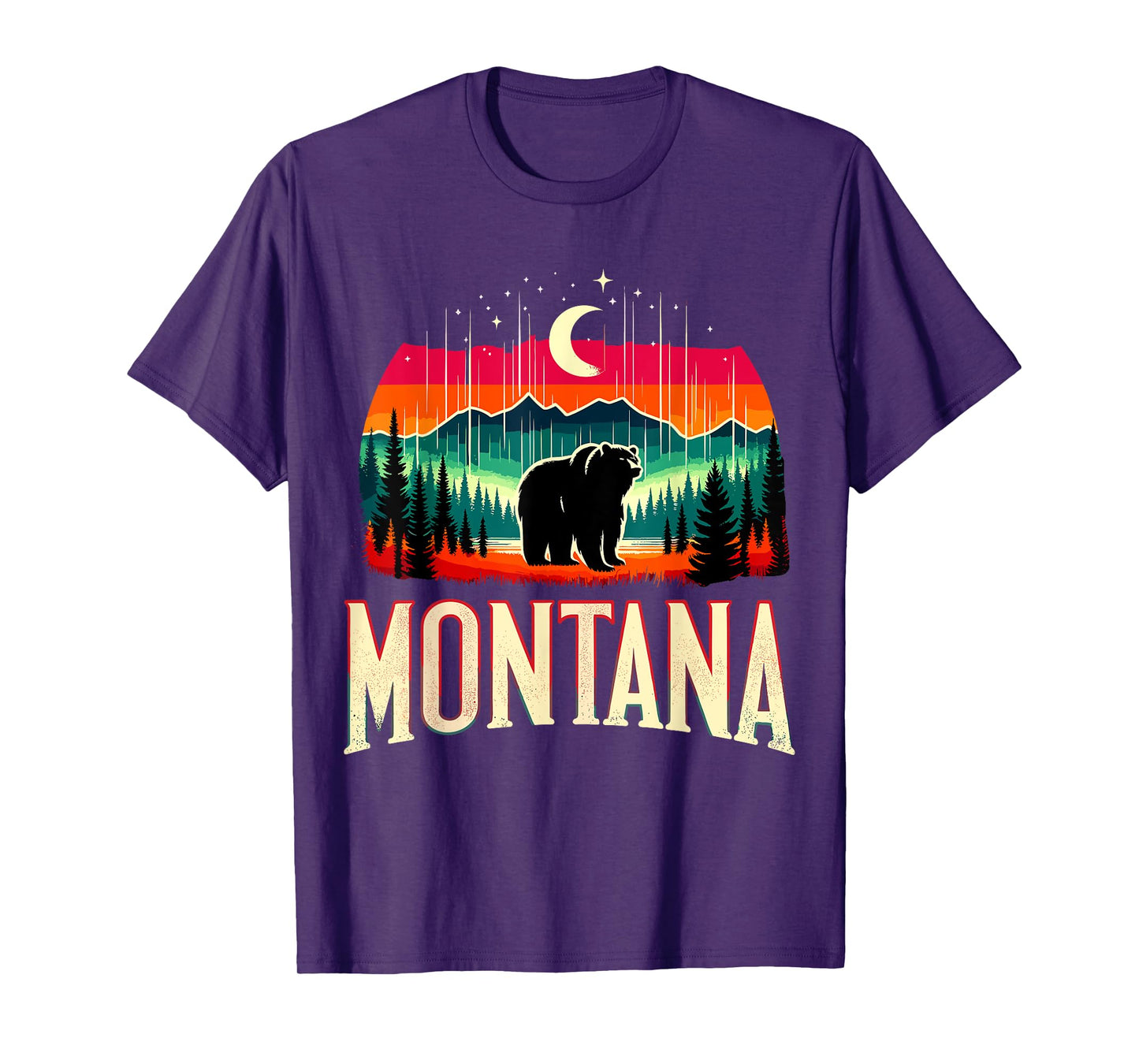 Montana Grizzly Bear Mountain T-Shirt