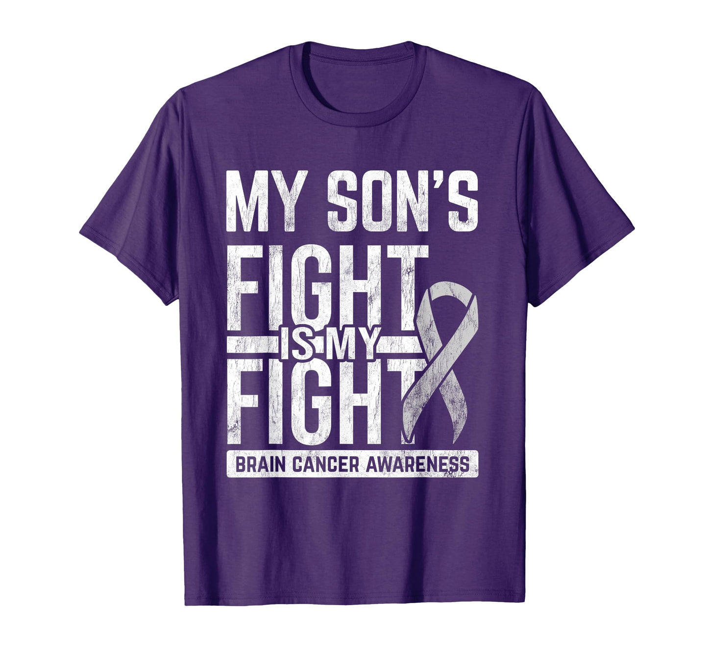 My Son's Fight My Fight Brain Cancer Awareness Brain Tumor T-Shirt