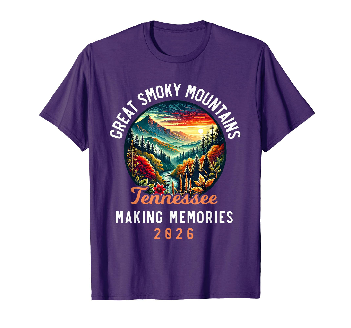 Great Smoky Mountains Tennessee 2026 Pigeon Forge, Vacation T-Shirt