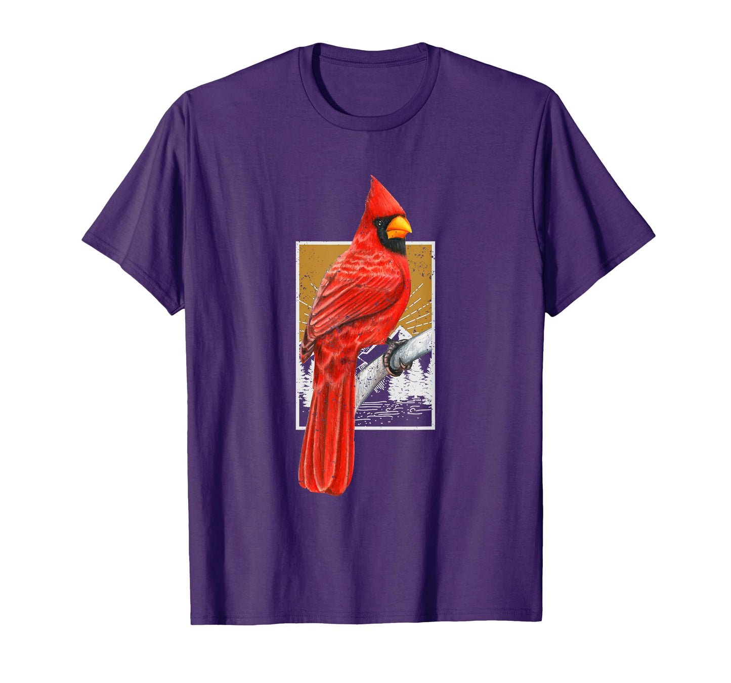 Red Cardinal Bird Watcher Bird Watching Vintage Nature Bird T-Shirt