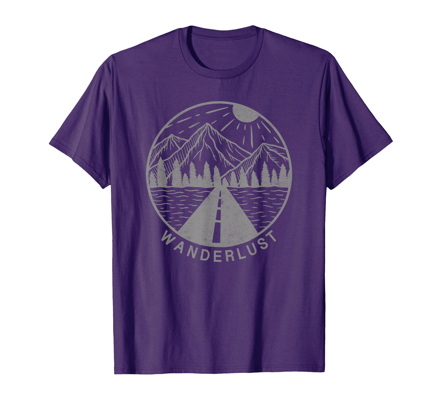 Wanderlust Mountains Outdoor Travel Vintage Nature Men Women T-Shirt