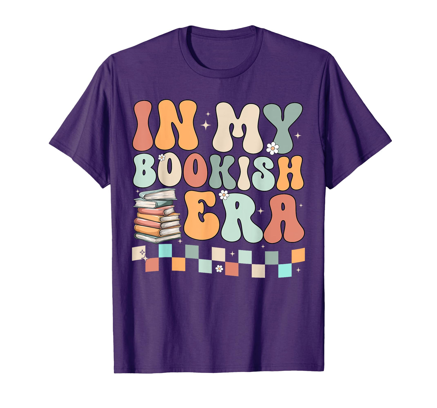 Groovy In My Bookish Era Retro Reading Book T-Shirt