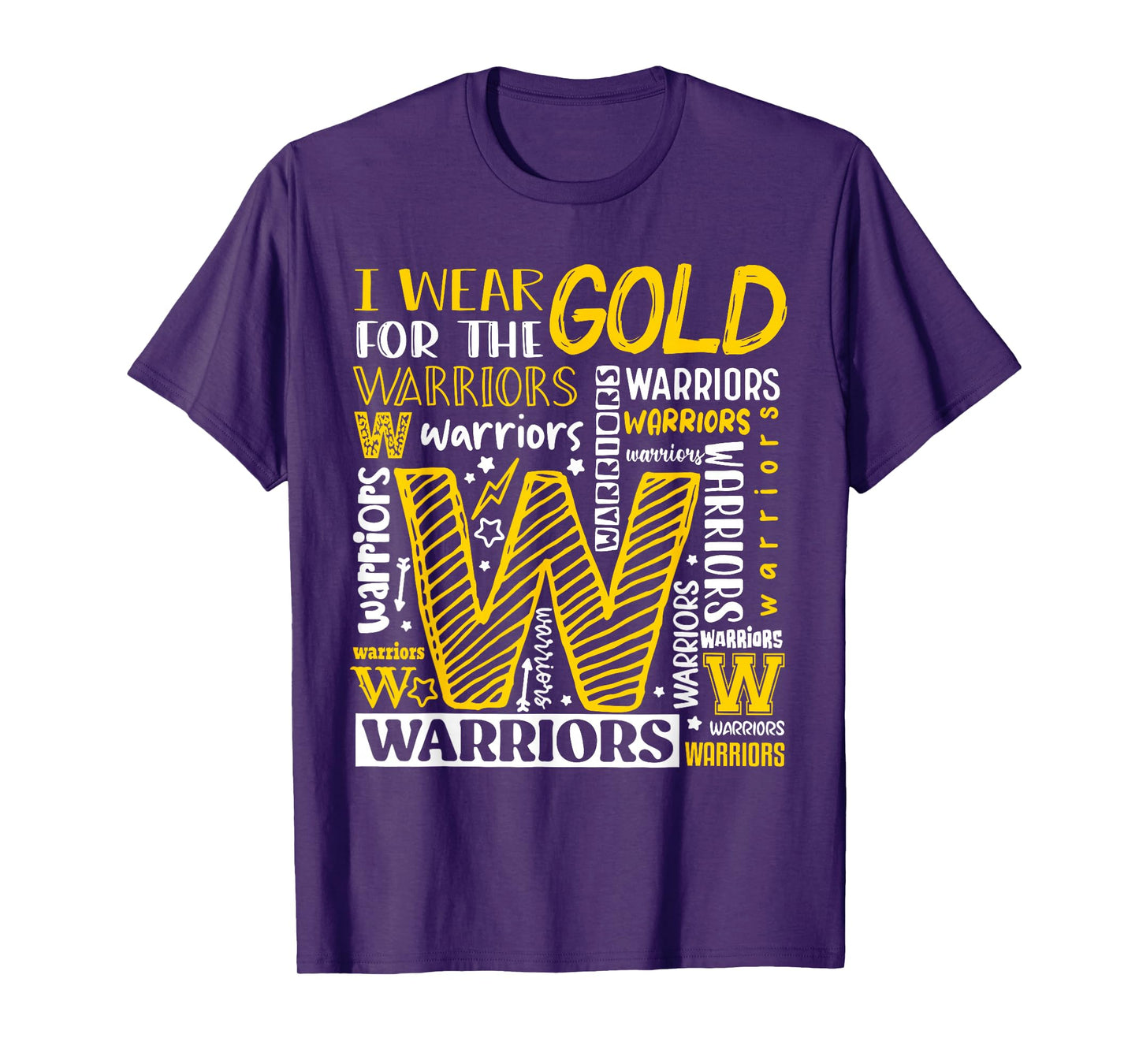 I Wear Gold For The Warriors Childhood Cancer Awareness T-Shirt