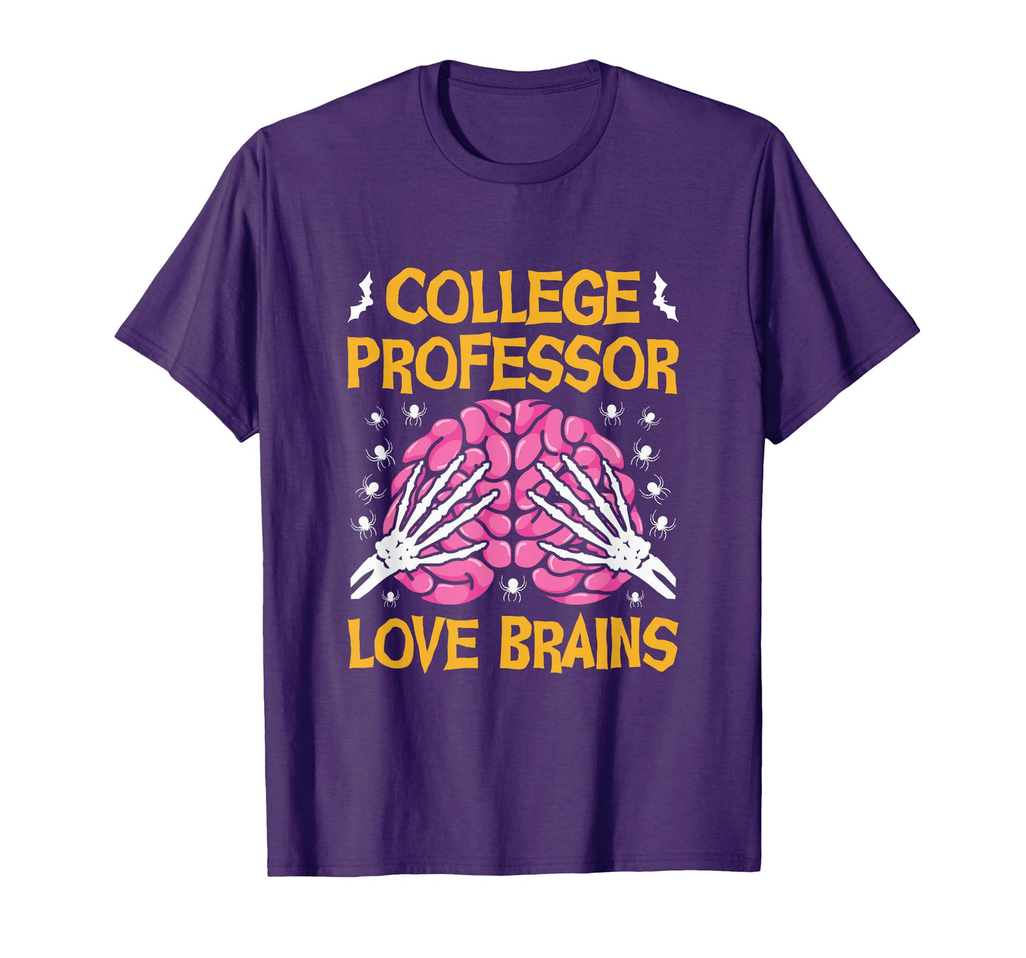 College Professor Love Brains Funny Halloween School T-Shirt