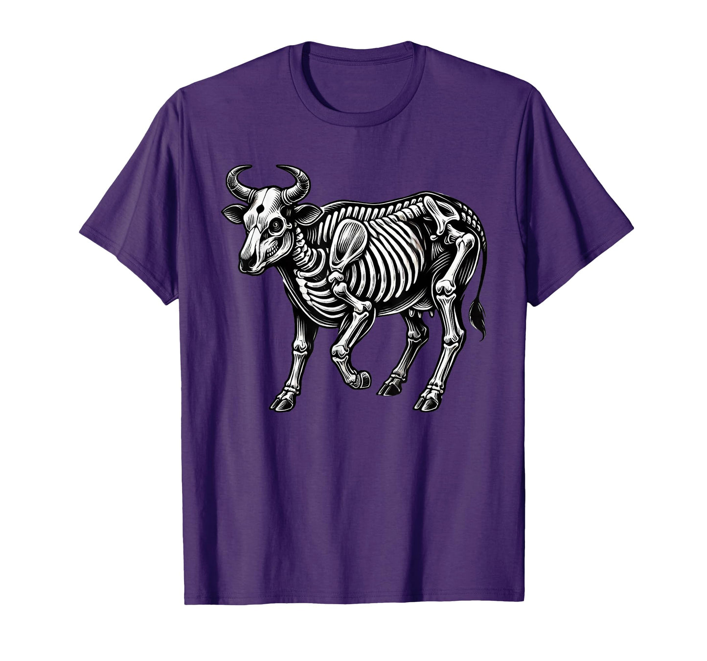 Cow Skeleton Halloween T-Shirt