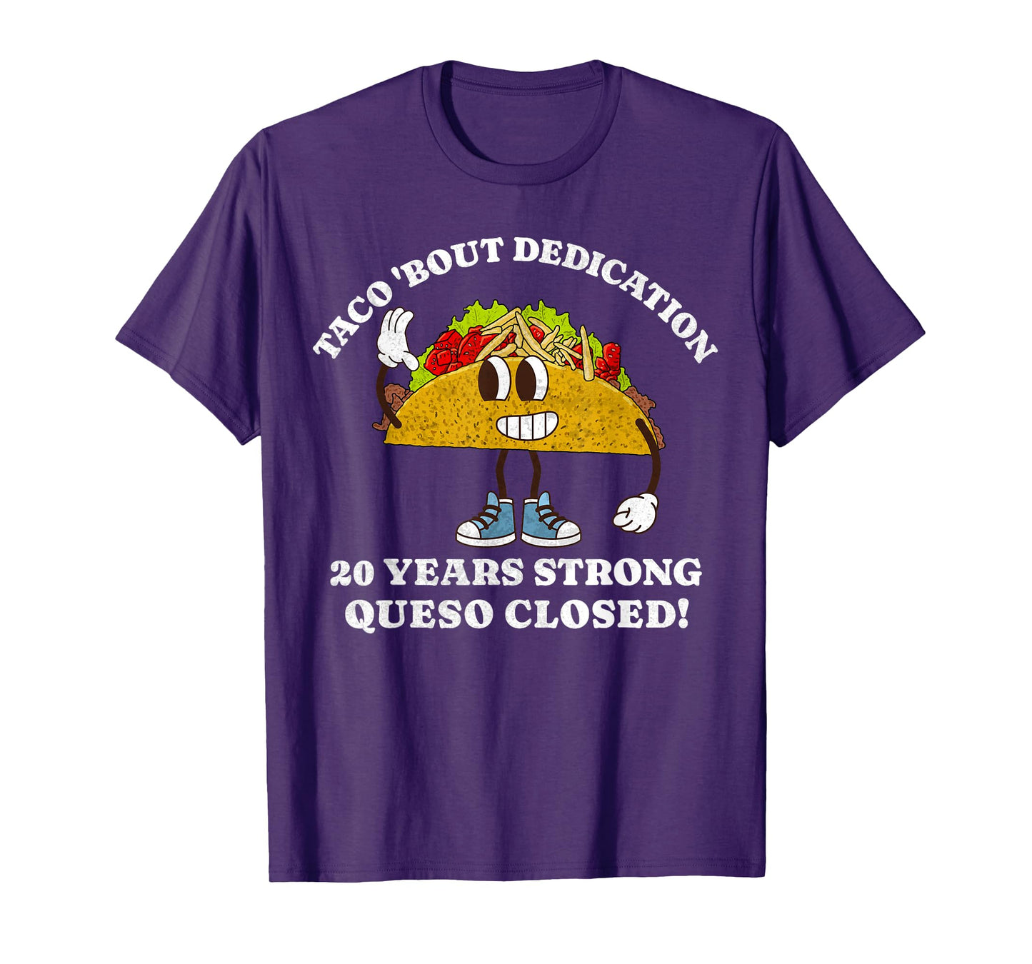 20th Year Work Anniversary Taco Funny 20 Year of Service T-Shirt