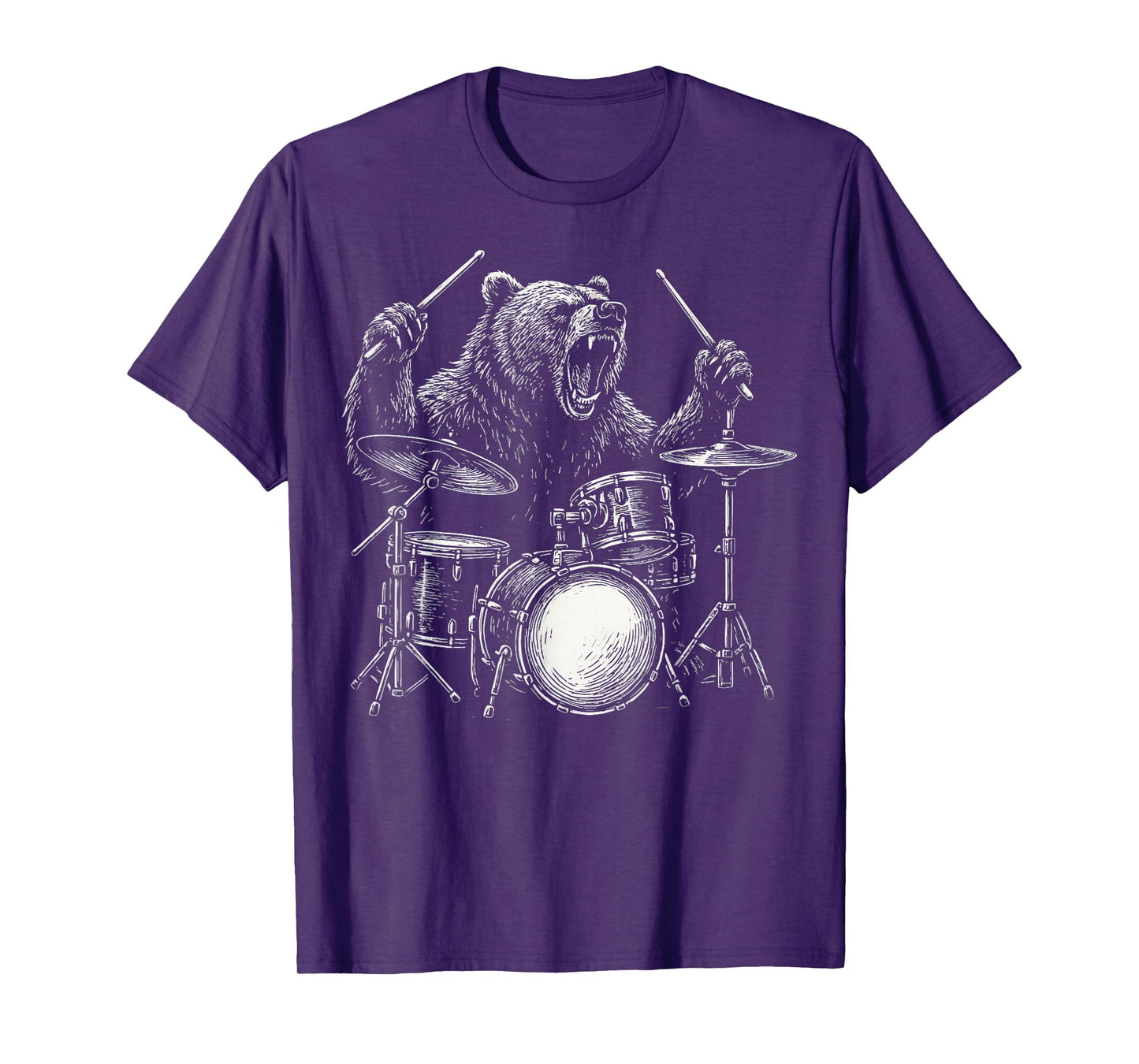 Bear Drummer Nature T-Shirt