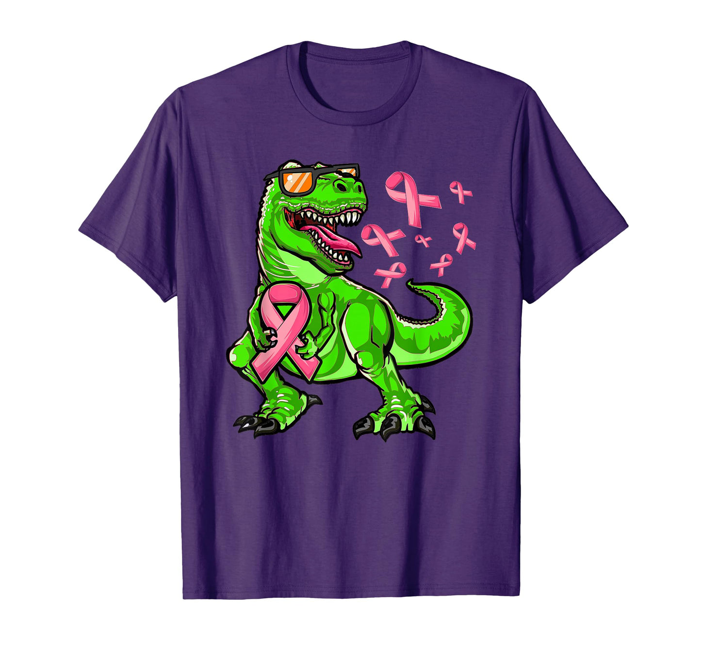 Breast Cancer T-Rex Dinosaur, Boys Breast Cancer Awareness T-Shirt